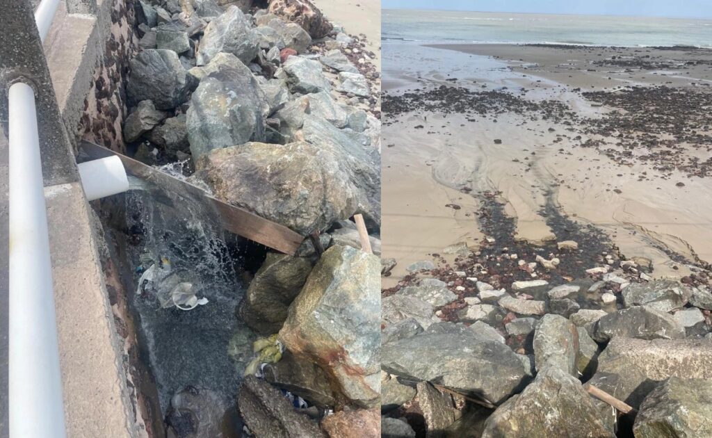 Esgoto na Praia da Ponta d’Areia: Moradores em Alerta com Mau Cheiro Imagem do artigo