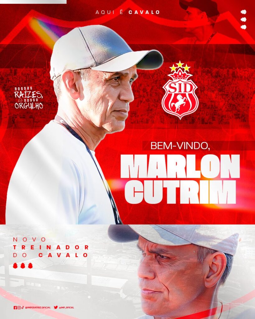 Imperatriz anuncia Marlon Cutrim como novo treinador para o Maranhense 2026