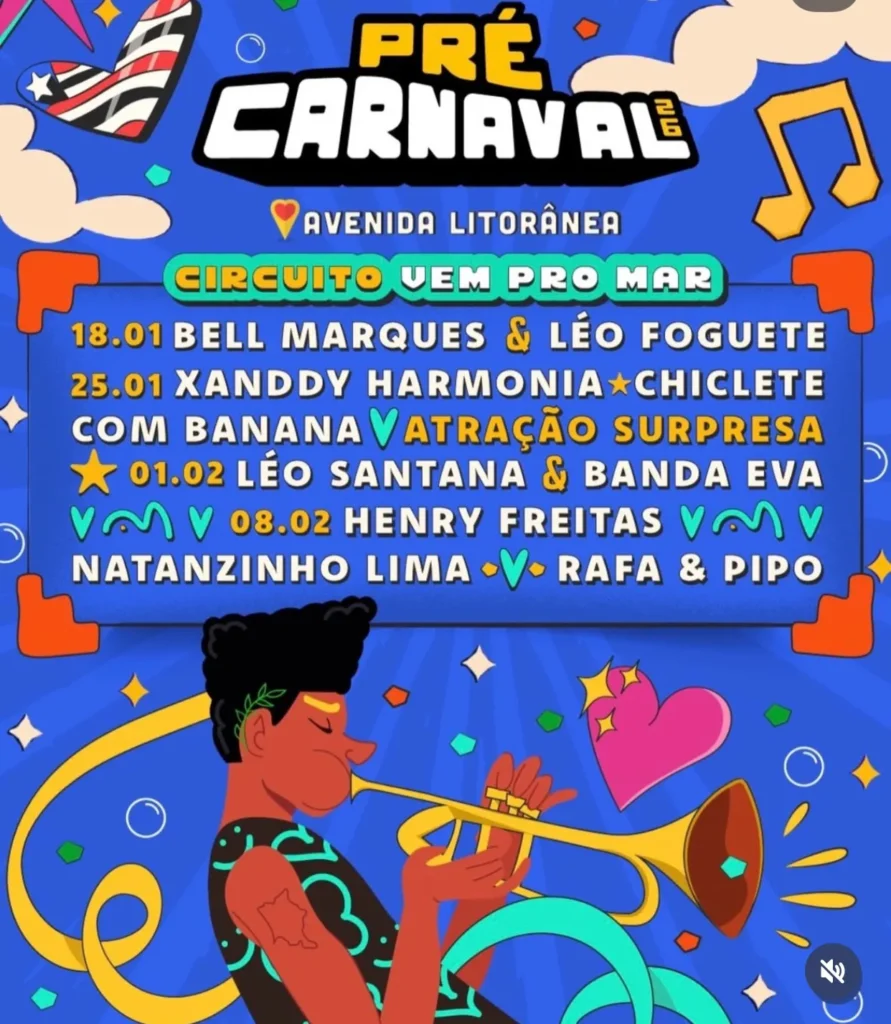 Pré-Carnaval em São Luís: Atrações Nacionais Agitam a Litorânea Pré-Carnaval em São Luís: Atrações Nacionais Agitam a Litorânea