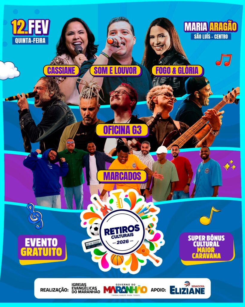 Maranhão Comemora 18 Anos de Retiros Culturais com Grandes Atrações em 2026