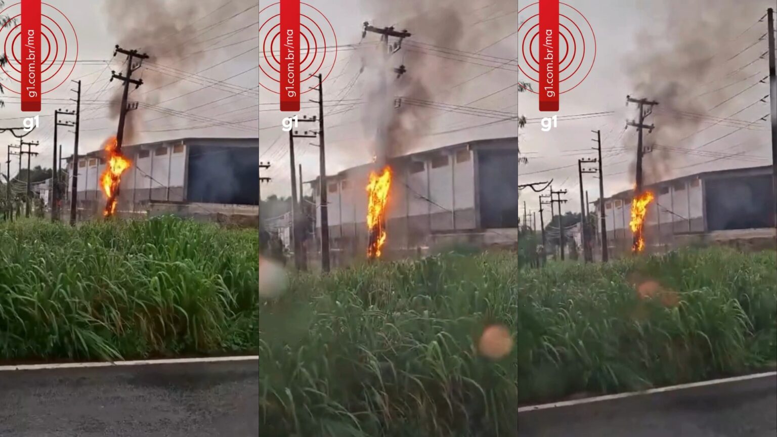 Incêndio em Poste na BR-135 em São Luís: Ninguém se Feriu