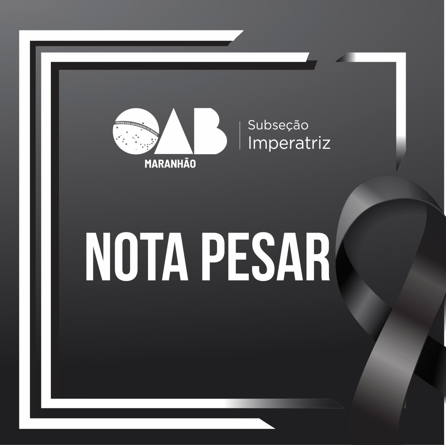 Nota de Pesar pelo Falecimento do Dr. Fernando Pedro Ávila de Medeiros Martinho – OAB-MA Nota de Pesar pelo Falecimento do Dr. Fernando Pedro Ávila de Medeiros Martinho - OAB-MA